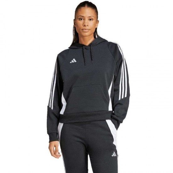 ADIDAS TIRO 24 HOODED SWEATSHIRT IJ5607 ΜΑΥΡΟ
