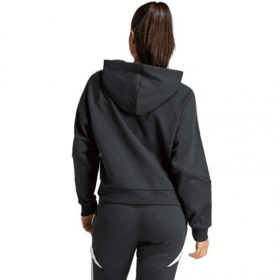 ADIDAS TIRO 24 HOODED SWEATSHIRT IJ5607 ΜΑΥΡΟ