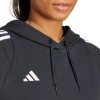 ADIDAS TIRO 24 HOODED SWEATSHIRT IJ5607 ΜΑΥΡΟ