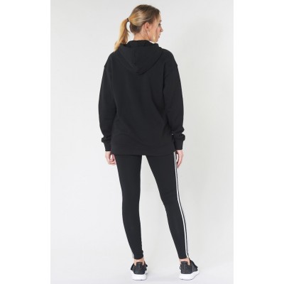 ADIDAS ADICOLOR TREFOIL HOODIE FM3307 ΜΑΥΡΟ