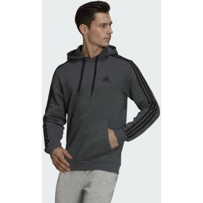 ADIDAS ESSENTIALS 3-STRIPES FLEECE GK9082 ΓΚΡΙ
