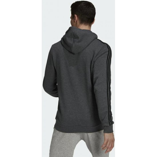 ADIDAS ESSENTIALS 3-STRIPES FLEECE GK9082 ΓΚΡΙ