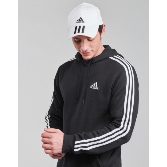 ADIDAS ESSENTIALS FLEECE 3-STRIPES HOODIE GK9072 ΜΑΥΡΟ ADIDAS ESSENTIALS FLEECE 3-STRIPES HOODIE GK9072 ΜΑΥΡΟ