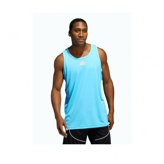 ADIDAS PERFORMANCE HEATHERED TANK TOP HF4364 ΓΑΛΑΖΙΟ