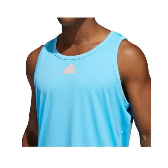 ADIDAS PERFORMANCE HEATHERED TANK TOP HF4364 ΓΑΛΑΖΙΟ