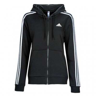 ADIDAS 3S FZ HOODIE ZAKETA HZ5743 ΜΑΥΡΟ ΛΕΥΚΟ