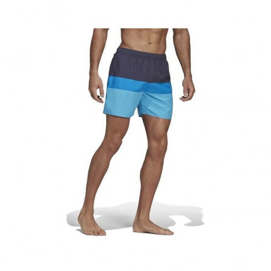 ADIDAS BLOCK SWIM SHORTS HA0381 ΜΠΛΕ