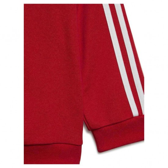 ADIDAS ESSENTIALS 3-STRIPES JOGGER SET KIDS IJ6339 ΚΟΚΚΙΝΟ ΜΑΥΡΟ