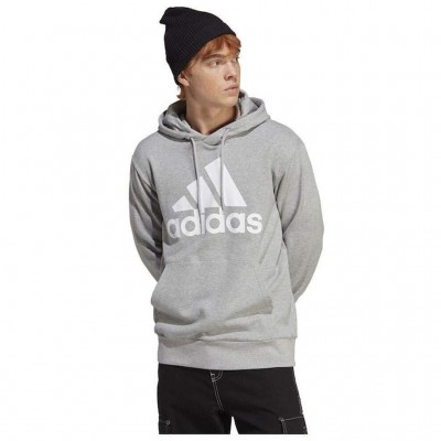 ADIDAS ESSENTIALS FRENCH TERRY BIG LOGO HOODIE IC9364 ΓΚΡΙ