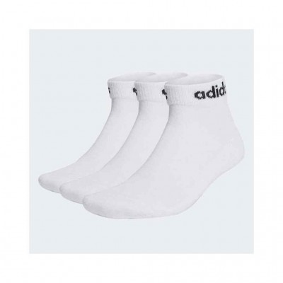 ADIDAS CUSHIONED LINEAR ANKLE SOCKS 3-PACK HT3457 ΛΕΥΚΟ