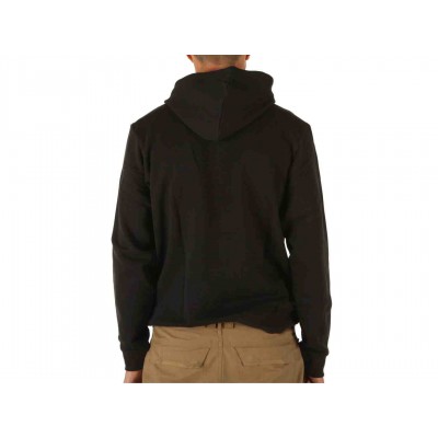 ADIDAS FLEECE 3-STRIPES LOGO HOODIE H14641 ΜΑΥΡΟ