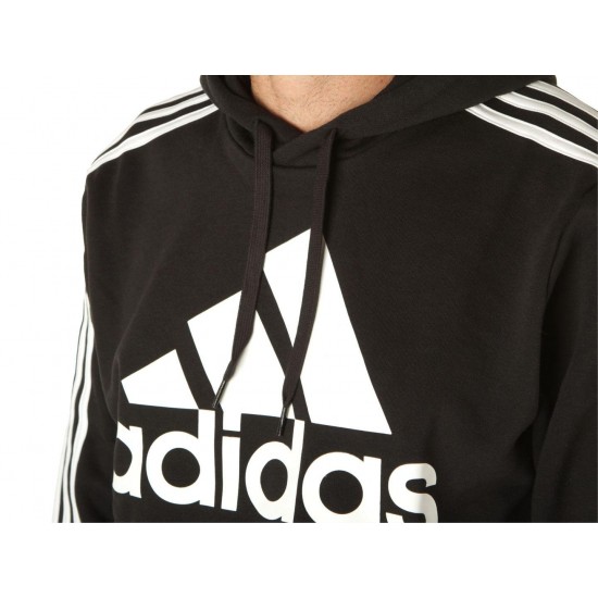 ADIDAS FLEECE 3-STRIPES LOGO HOODIE H14641 ΜΑΥΡΟ ADIDAS FLEECE 3-STRIPES LOGO HOODIE H14641 ΜΑΥΡΟ
