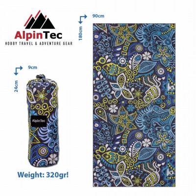 ALPINTEC ΠΕΤΣΕΤΑ DRYFAST PRINT 90X180CM BMSΧXL ΠΟΛΥΧΡΩΜΟ