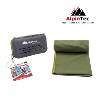 ALPINTEC ΠΕΤΣΕΤΑ DRYFAST 90 CM X 180CM MS-XLL-DG ΣΚΟΥΡΟ ΠΡΑΣΙΝΟ