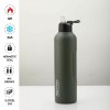 ALPINTEC FELLOW ΠΑΓΟΎΡΙ ΑΛΟΥΜΙΝΊΟΥ 950ML TH-950 DG ΣΚΟΥΡΟ ΠΡΑΣΙΝΟ