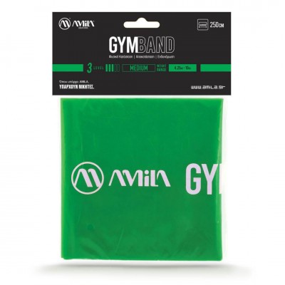 AMILA ΛΑΣΤΙΧΟ GYMBAND 2.5Μ MEDIUM 48187 ΠΡΑΣΙΝΟ