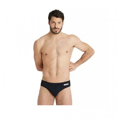 ARENA TEAM SWIM BRIEFS SOLID 004773 550 ΜΑΥΡΟ ΛΕΥΚΟ