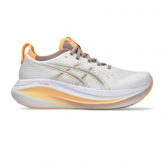 ASICS GEL-NIMBUS 27 1012B753 103 ΛΕΥΚΟ ΚΑΦΕ