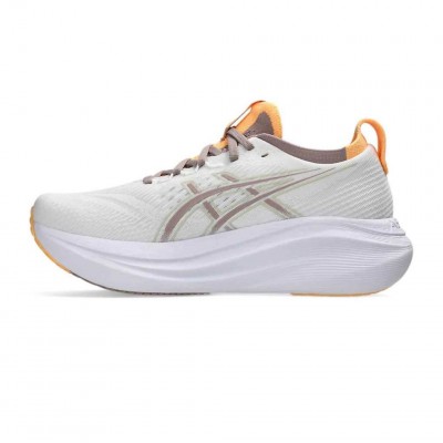 ASICS GEL-NIMBUS 27 1012B753 103 ΛΕΥΚΟ ΚΑΦΕ