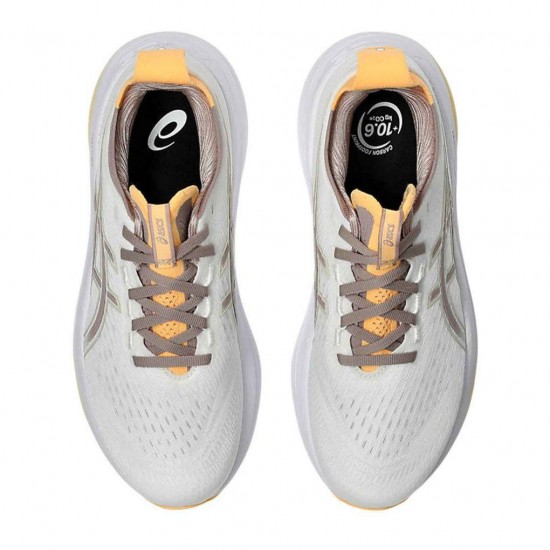 ASICS GEL-NIMBUS 27 1012B753 103 ΛΕΥΚΟ ΚΑΦΕ