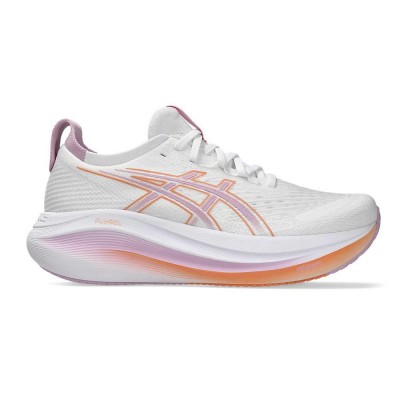 ASICS GEL-NIMBUS 27 1012B753 101 ΛΕΥΚΟ ΛΙΛΑ