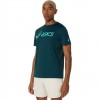 ASICS MATCH GRAPHIC MEN'S TENNIS TEE 2041A346 300 ΠΡΑΣΙΝΟ