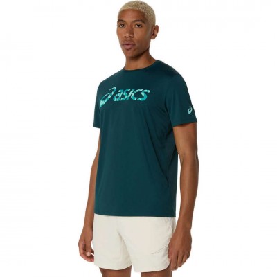 ASICS MATCH GRAPHIC MEN'S TENNIS TEE 2041A346 300 ΠΡΑΣΙΝΟ