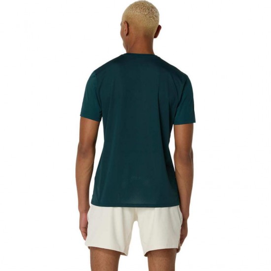 ASICS MATCH GRAPHIC MEN'S TENNIS TEE 2041A346 300 ΠΡΑΣΙΝΟ