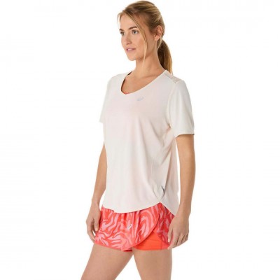 ASICS ROAD V NECK SS TOP 2012C985 200 ΕΚΡΟΥ