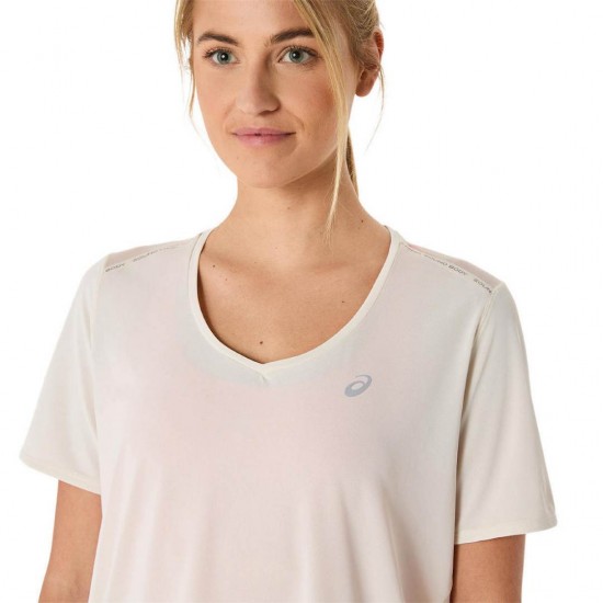 ASICS ROAD V NECK SS TOP 2012C985 200 ΕΚΡΟΥ