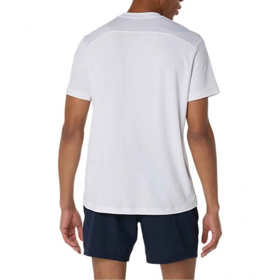 ASICS COURT SS TEE M 2041A339 100 ΛΕΥΚΟ