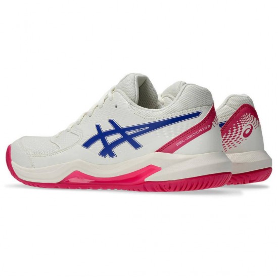 ASICS GEL-DEDICATE 8 1042A237 105 ΛΕΥΚΟ ΦΟΥΞΙΑ
