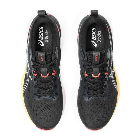 ASICS GEL PULSE 16 1011B962 004 ΜΑΥΡΟ ΠΟΡΤΟΚΑΛΙ