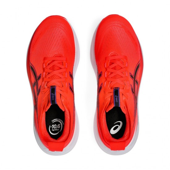 ASICS GEL NIMBUS 27 1011B958 600 ΚΟΚΚΙΝΟ ΜΑΥΡΟ