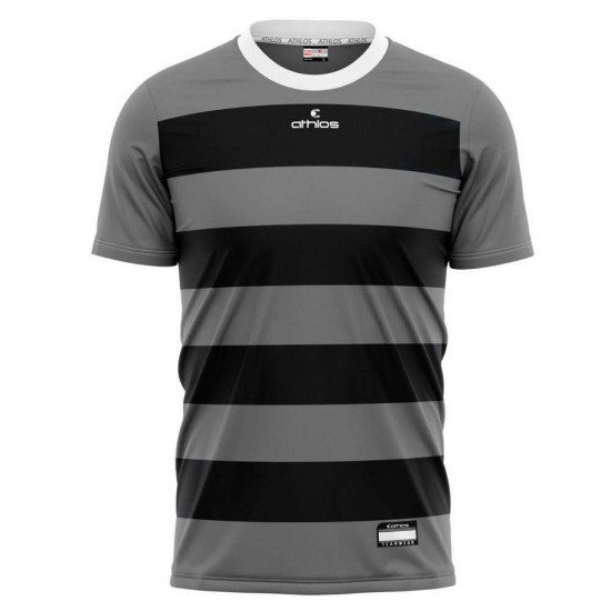 ΦΑΝΕΛΑ ΠΟΔΟΣΦΑΙΡΟΥ ΨΗΦΙΑΚΗ STRIPES ΓΚΡΙ ΜΑΥΡΟ 2651