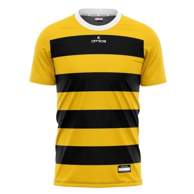 ΦΑΝΕΛΑ ΠΟΔΟΣΦΑΙΡΟΥ ΨΗΦΙΑΚΗ STRIPES ΚΙΤΡΙΝΟ ΜΑΥΡΟ 2651