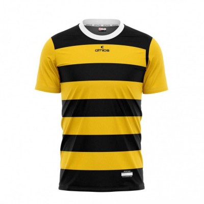 ΦΑΝΕΛΑ ΠΟΔΟΣΦΑΙΡΟΥ ΨΗΦΙΑΚΗ STRIPES ΜΑΥΡΟ-ΚΙΤΡΙΝΟ 2651