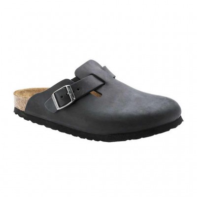 BIRKENSTOCK BOSTON OILED LEATHER 0059461 ΜΑΥΡΟ