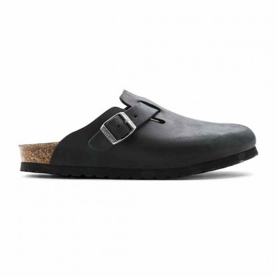 BIRKENSTOCK BOSTON OILED LEATHER 0059461 ΜΑΥΡΟ