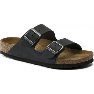 BIRKENSTOCK ARIZONA LEATHER 752481 ΜΑΥΡΟ