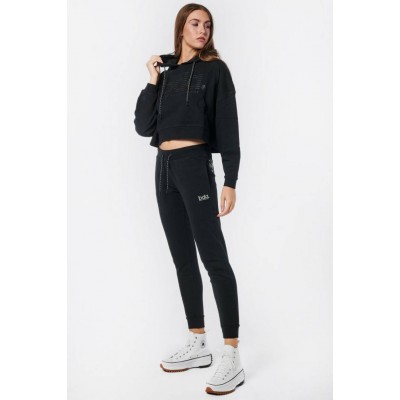 BODY ACTION RELAXED FIT JOGGER 021232 01 ΜΑΥΡΟ