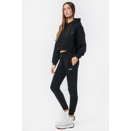 BODY ACTION RELAXED FIT JOGGER 021232 01 ΜΑΥΡΟ
