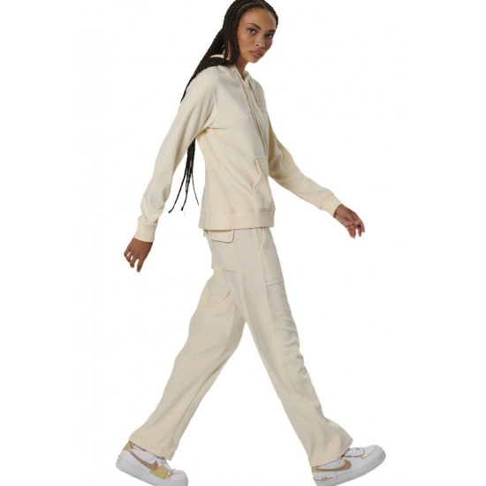 BODY ACTION BASIC VELOUR PANTS 021533 01 ΚΡΕΜ 021533