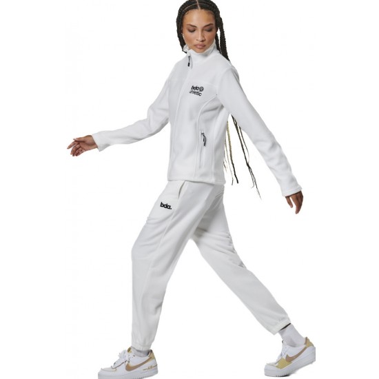 BODY ACTION FRENCE TERRY JOGGERS 021536 01 ΛΕΥΚΟ 