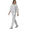BODY ACTION FRENCE TERRY JOGGERS 021536 01 ΛΕΥΚΟ 
