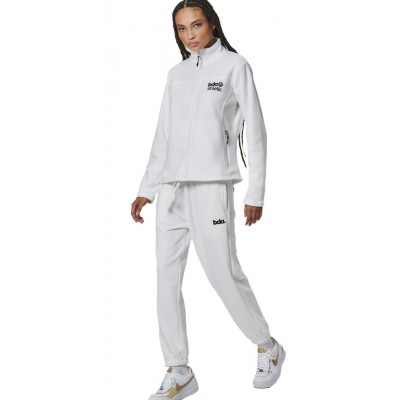 BODY ACTION FRENCE TERRY JOGGERS 021536 01 ΛΕΥΚΟ 