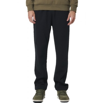 BODY ACTION FLEECE OPEN LEG SWEATPANTS 023531 01 ΜΑΥΡΟ 