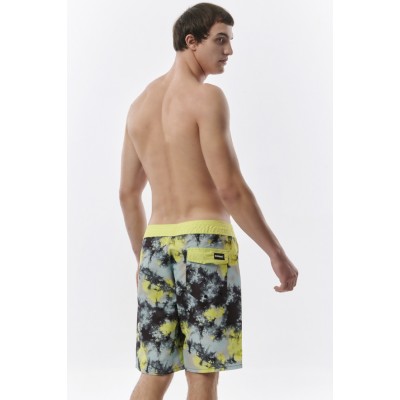 BODY ACTION SUEDE BOARD SHORTS 033333-01 MULTILIME