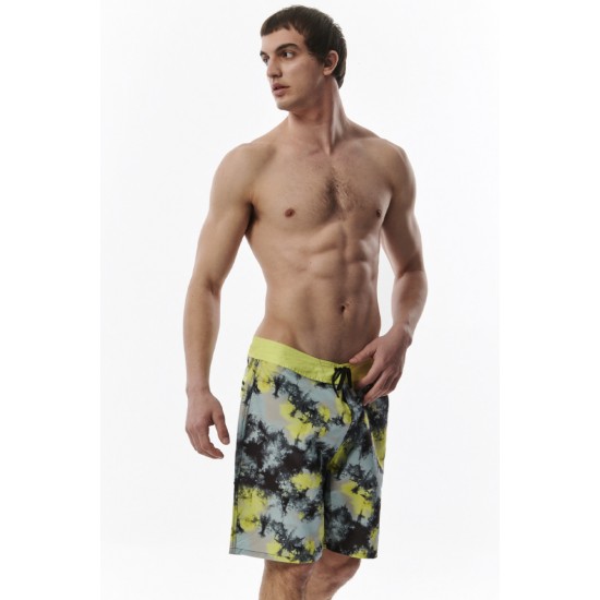 BODY ACTION SUEDE BOARD SHORTS 033333-01 MULTILIME