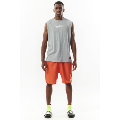 BODY ACTION SLEEVELESS WORKOUT TEE 043303-01 ΓΚΡΙ